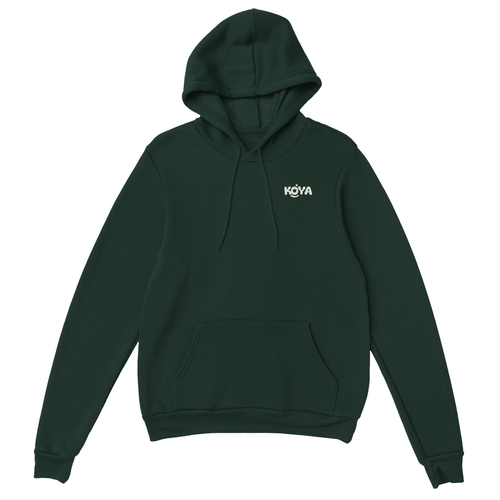 Hoodie KOYA Forest Green à plat
